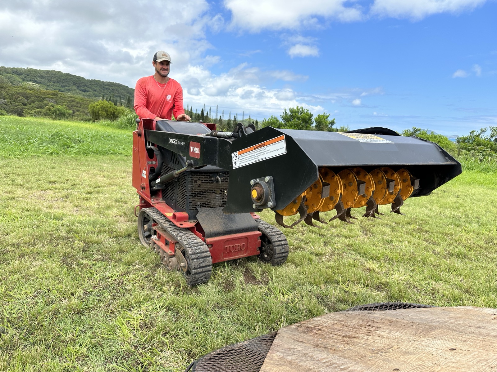 Tiller at Wailupe Farms